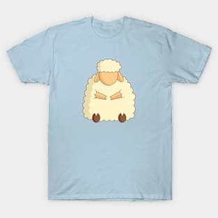 cute flat sheep character design T-Shirt